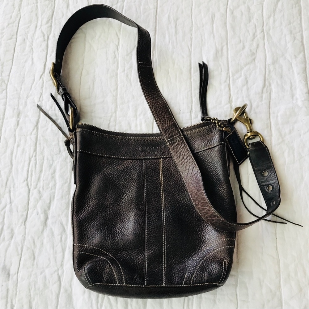 Coach Crossbody leather Hobo Purse